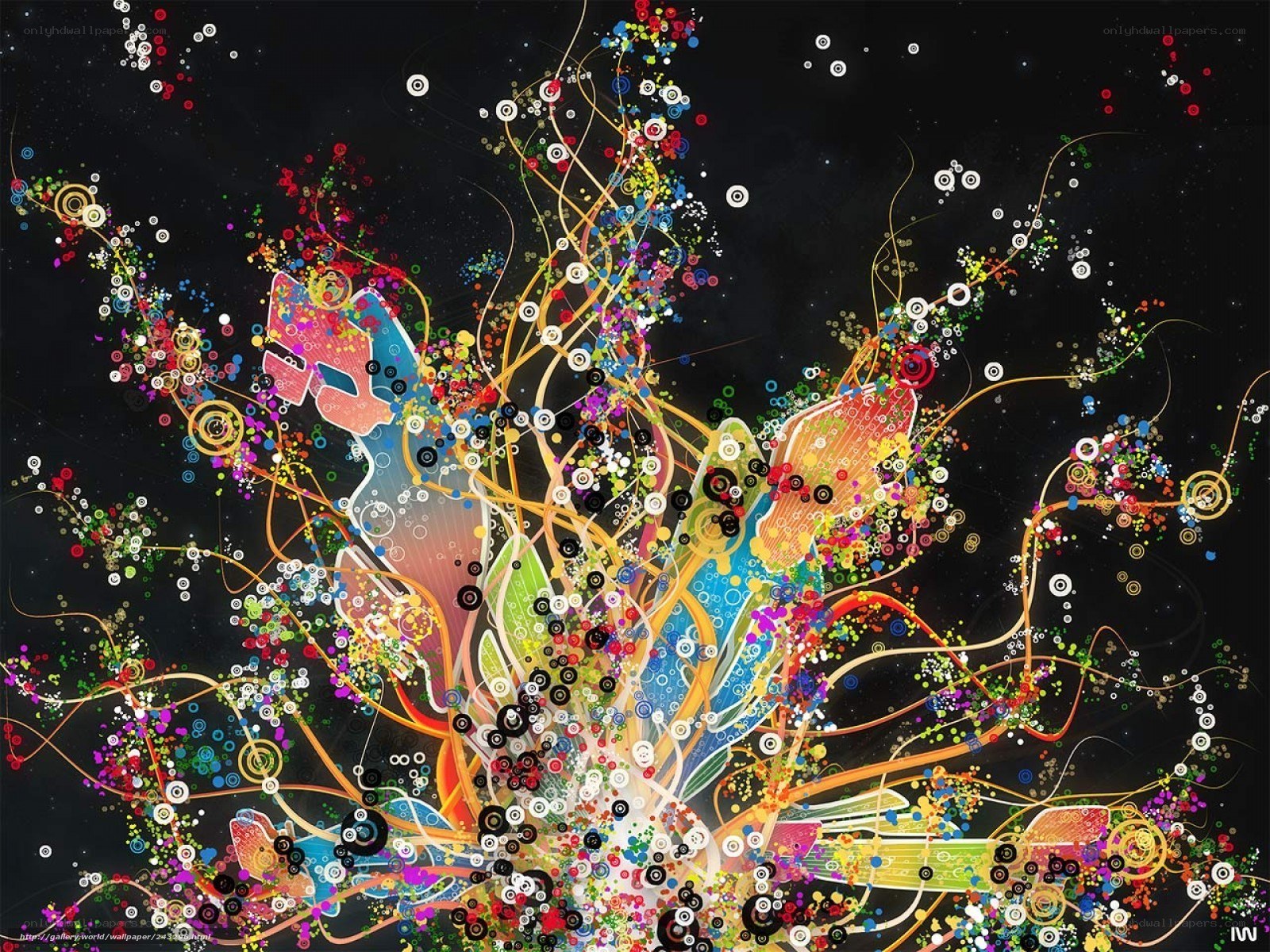 Colorful abstract digital art