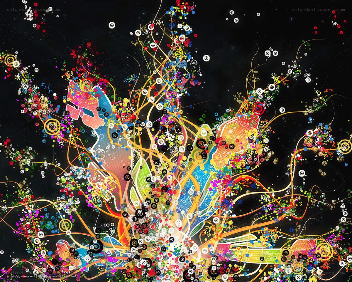Colorful abstract digital art