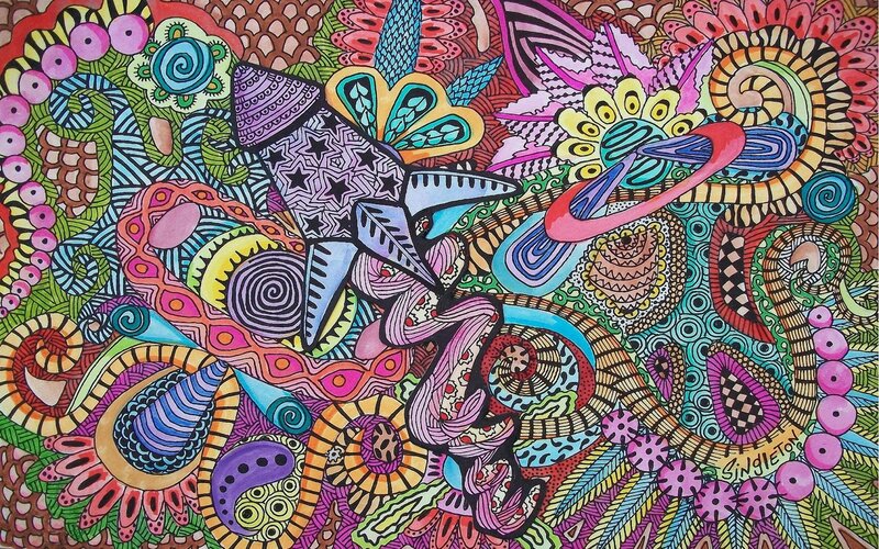 Colorful Abstract Doodle