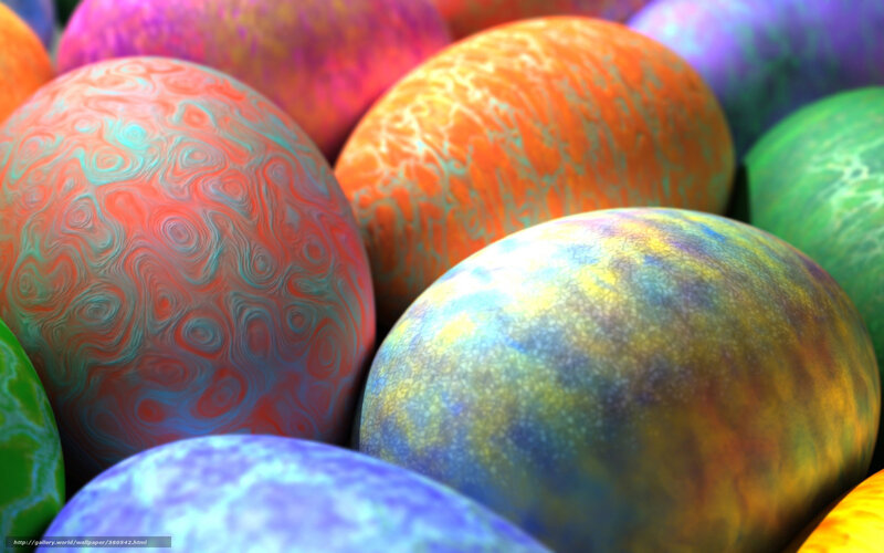 Colorful abstract eggs