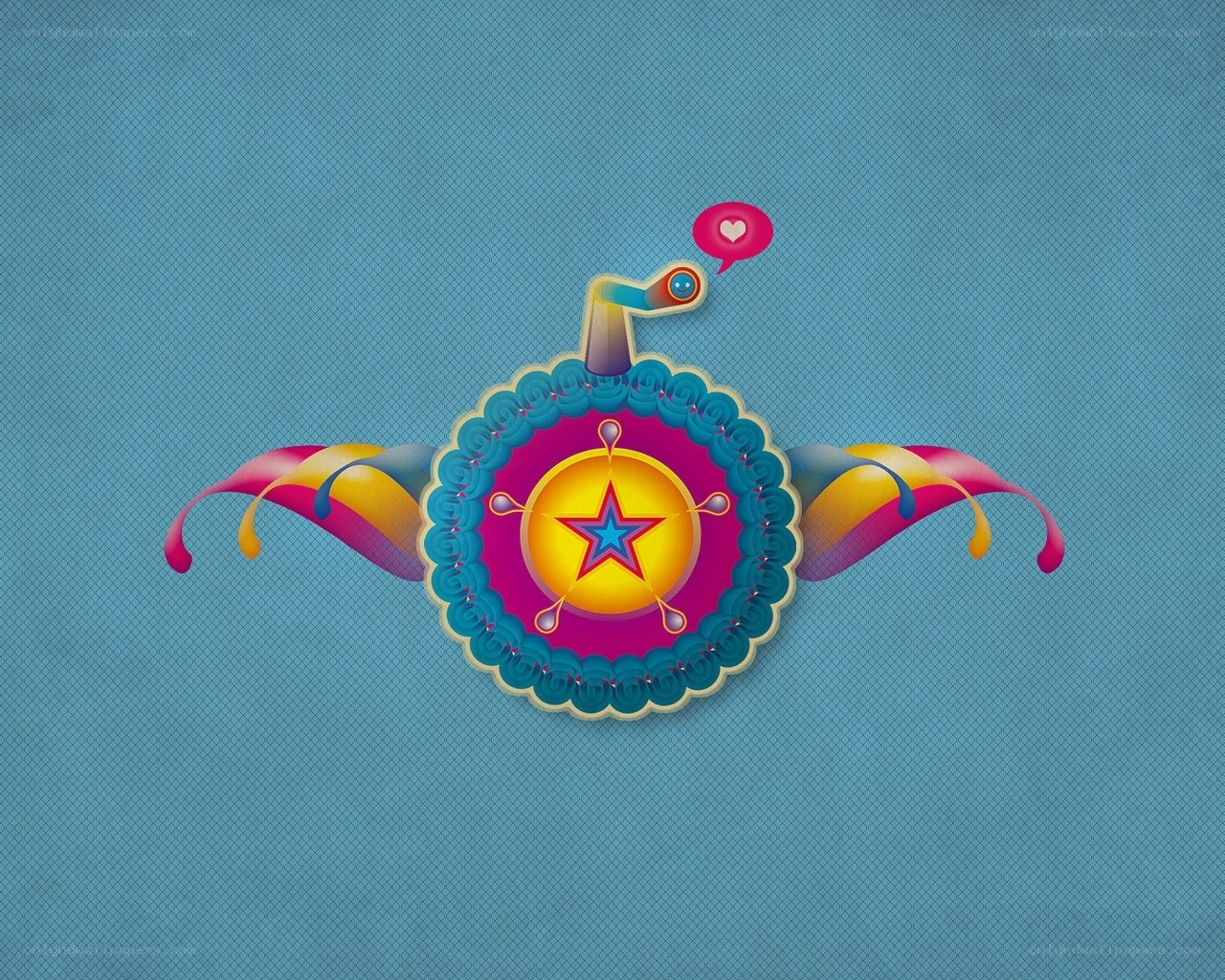 colorful abstract emblem