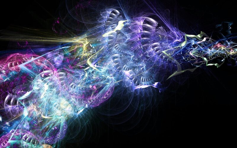 colorful abstract energy burst