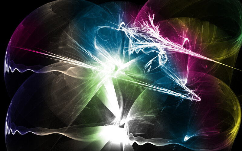 Colorful abstract energy burst