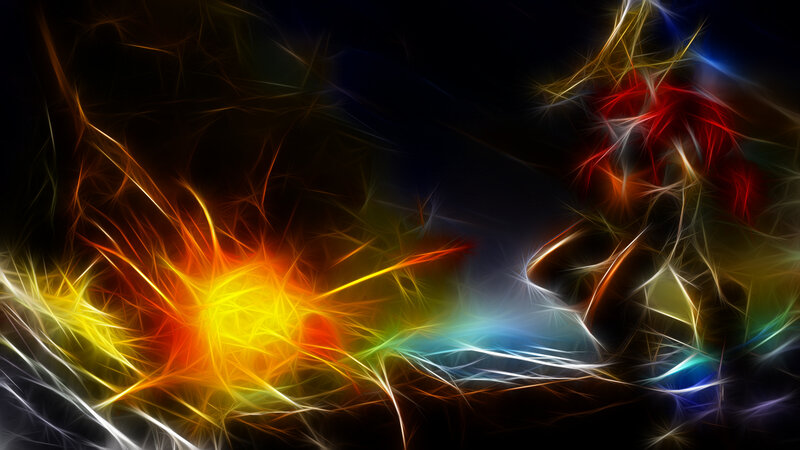 colorful abstract energy burst