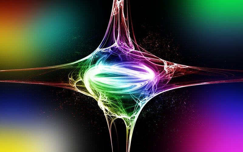 colorful abstract energy burst