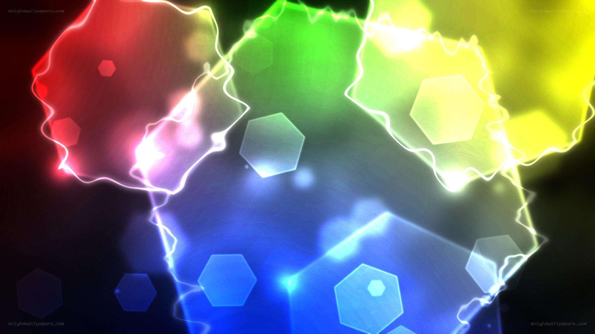 colorful abstract energy shapes