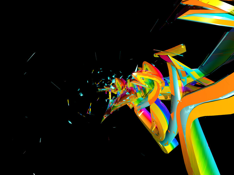 Colorful abstract explosion