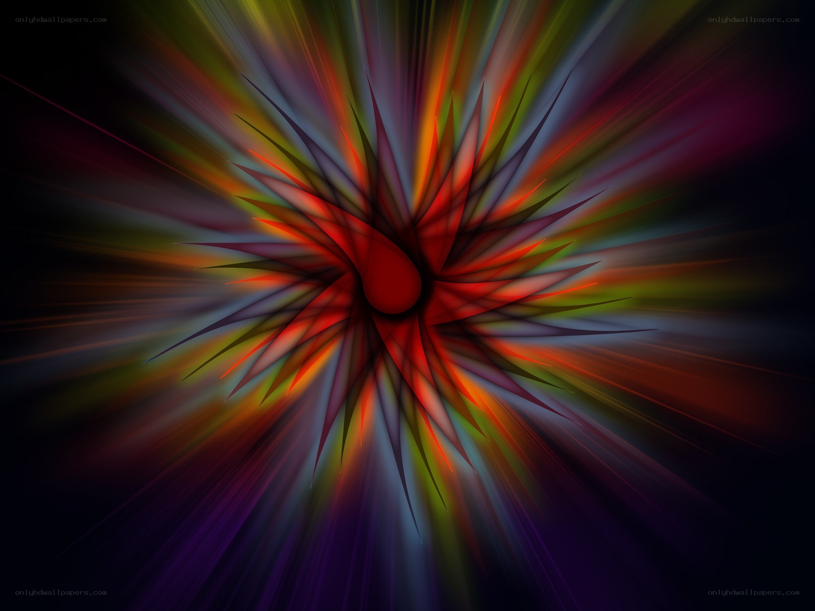 Colorful abstract explosion