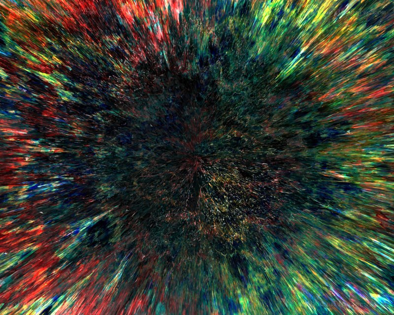 colorful abstract explosion