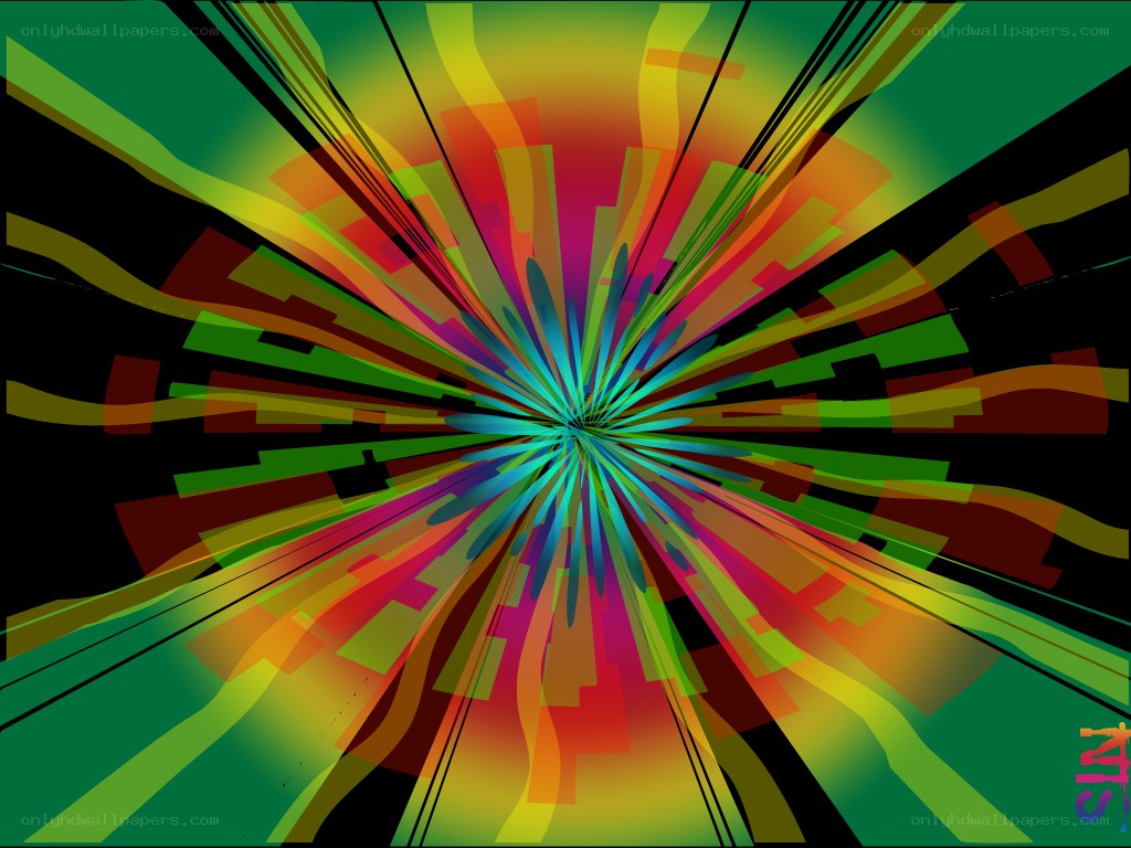 colorful abstract explosion