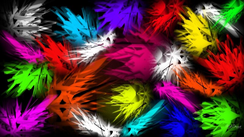 colorful abstract explosion