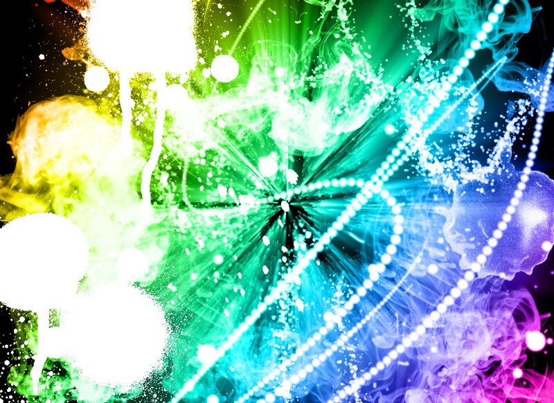 Colorful Abstract Explosion — Green, Energetic