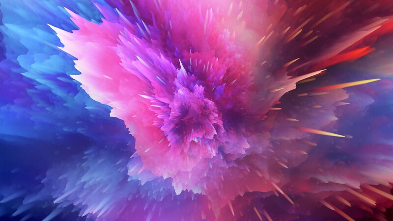 Colorful Abstract Explosion — Pink, Dynamic