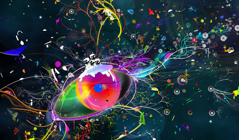 Colorful Abstract Eye