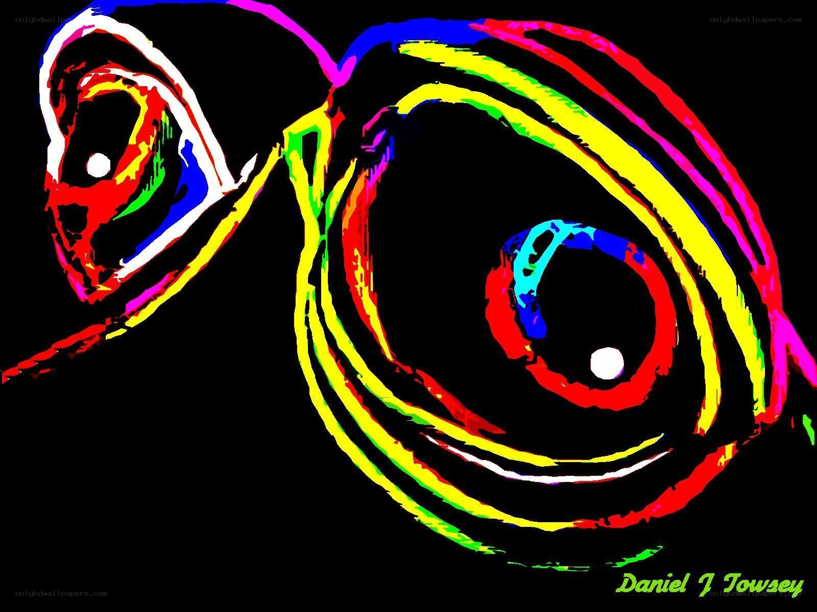 Colorful abstract eyes