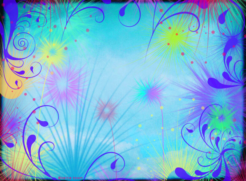 colorful abstract fireworks background