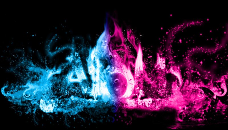 colorful abstract flame design