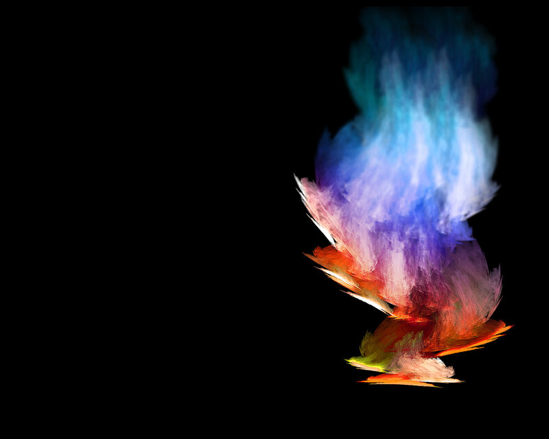 colorful abstract flame