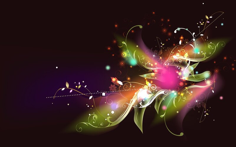 colorful abstract floral design
