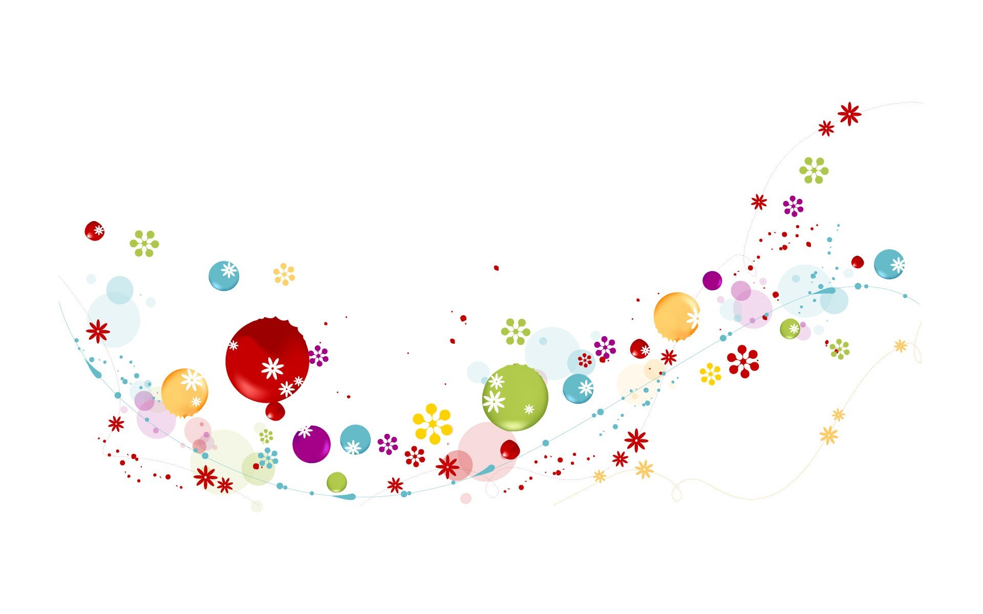 colorful abstract floral design