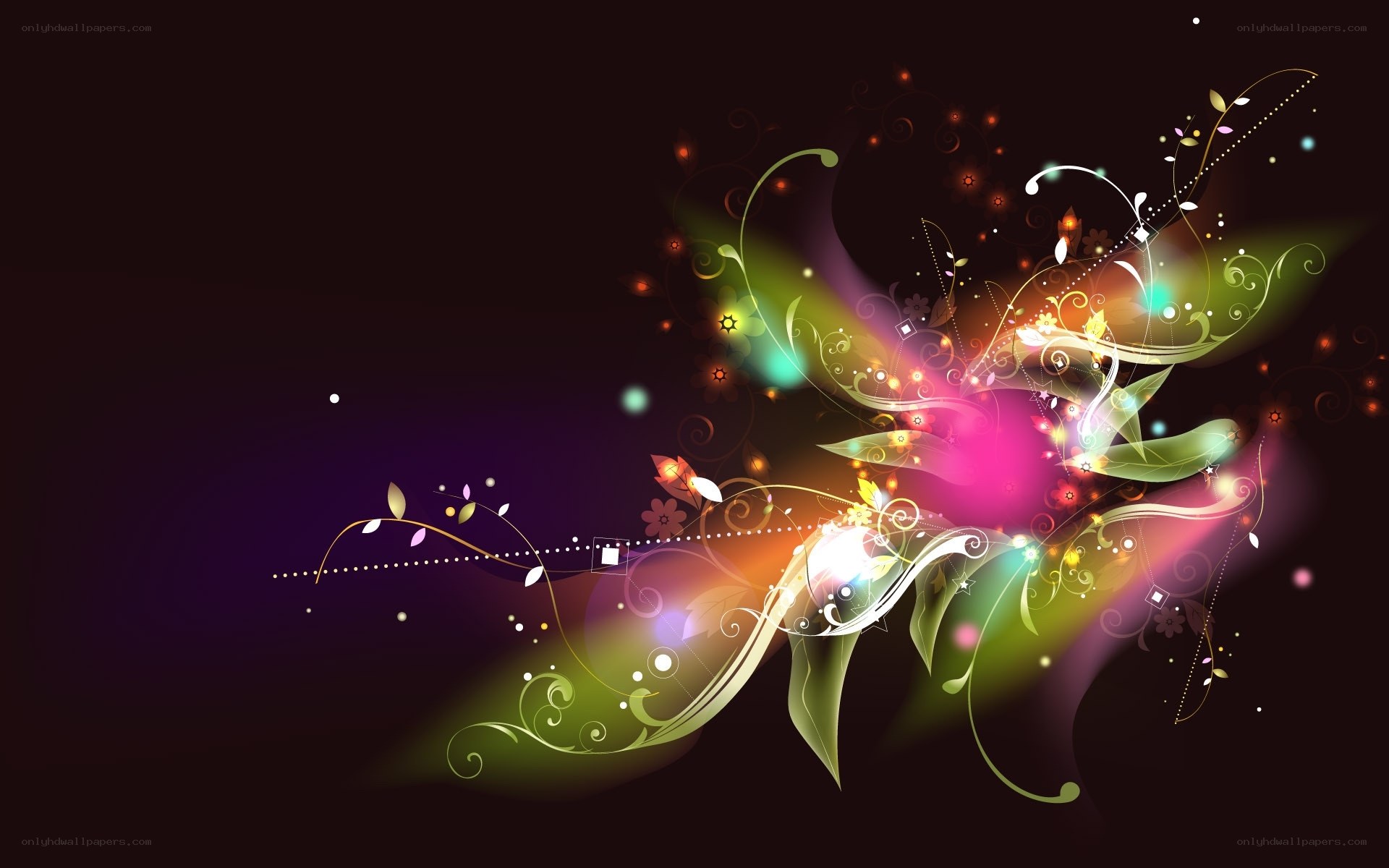 colorful abstract floral design