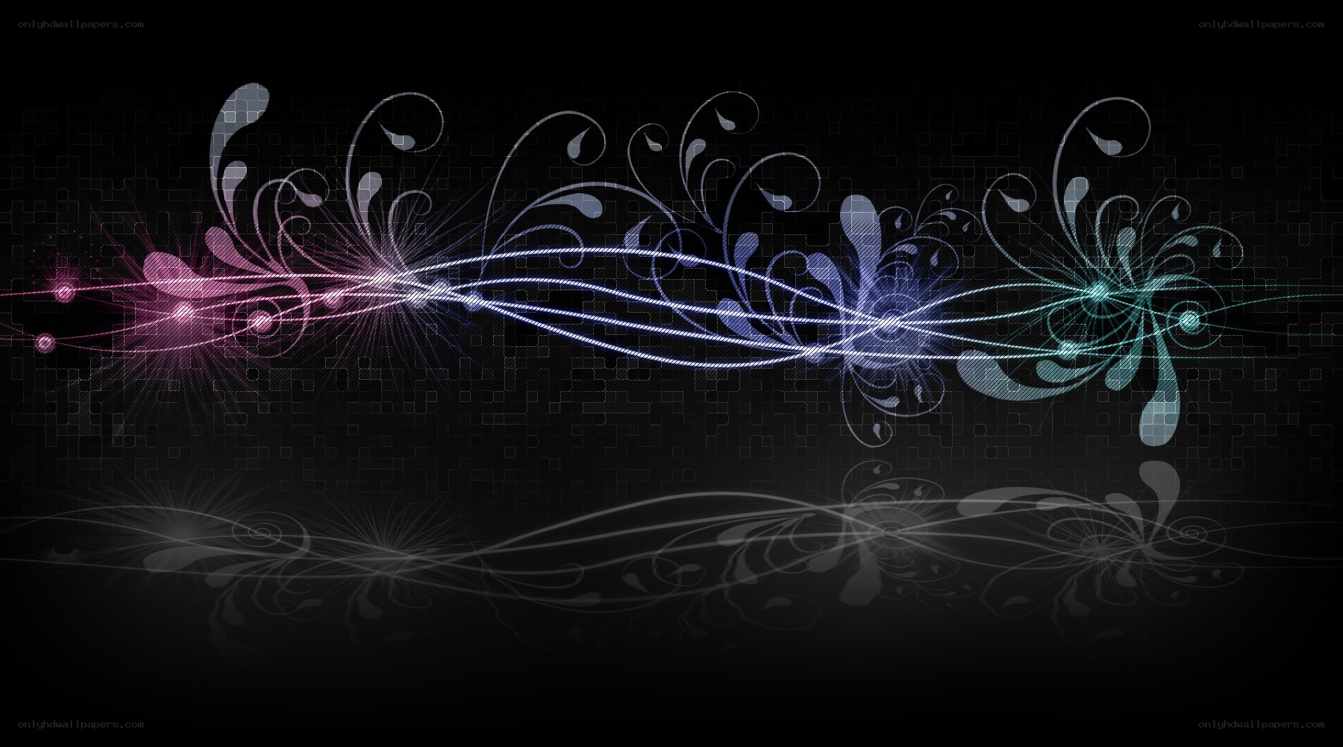 colorful abstract floral design