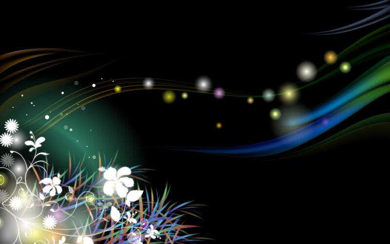 colorful abstract floral design