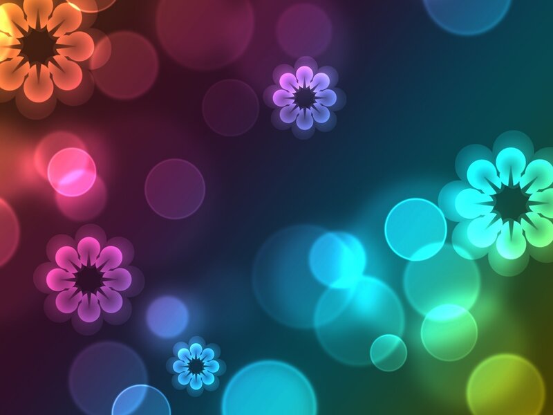 colorful abstract flower background