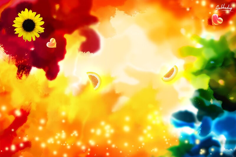 colorful abstract flower background