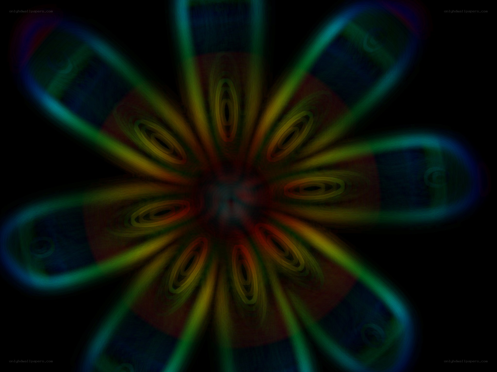 colorful abstract flower pattern