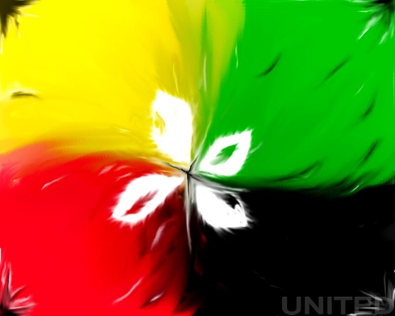 colorful abstract flower