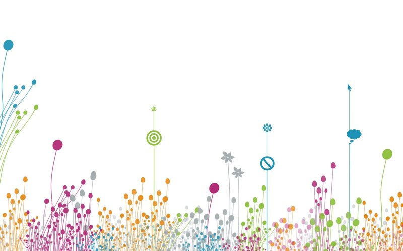colorful abstract flowers