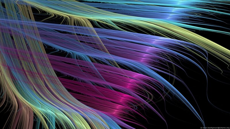 Colorful abstract flowing lines