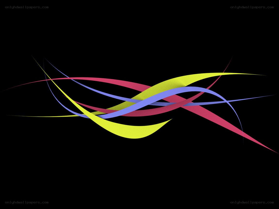 Colorful abstract flowing lines