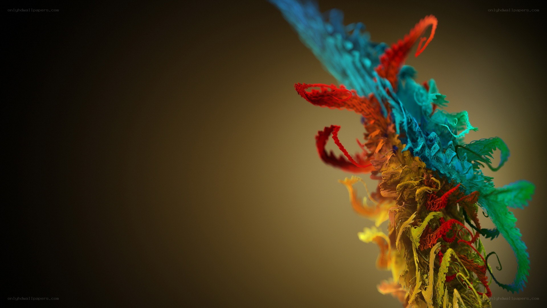 colorful abstract fluid art