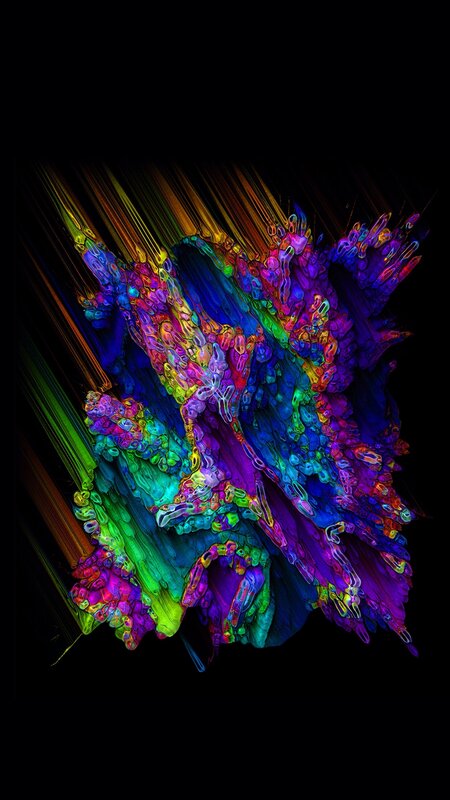 Colorful Abstract Form — Purple, Vibrant