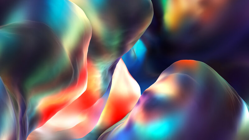 Colorful Abstract Forms — Blue