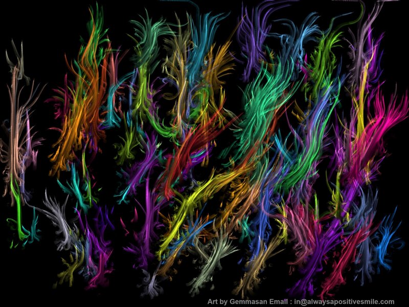 Colorful Abstract Forms — Green, Vibrant