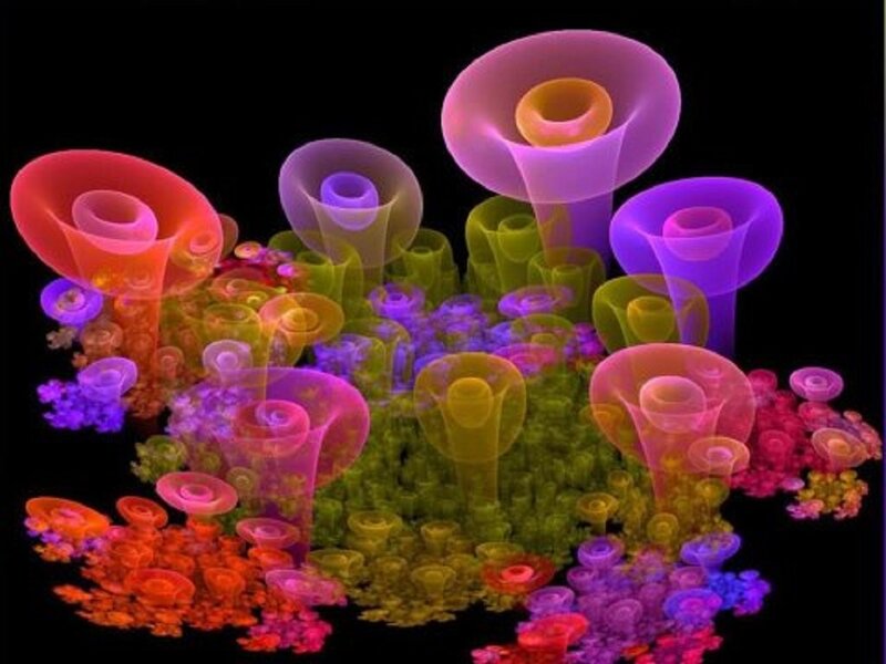 Colorful Abstract Forms — Purple