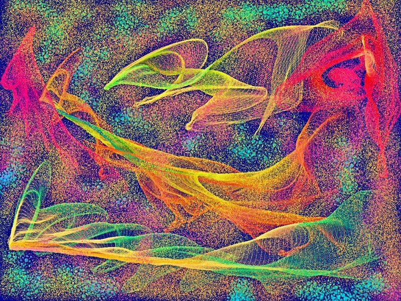 Colorful Abstract Forms — Yellow