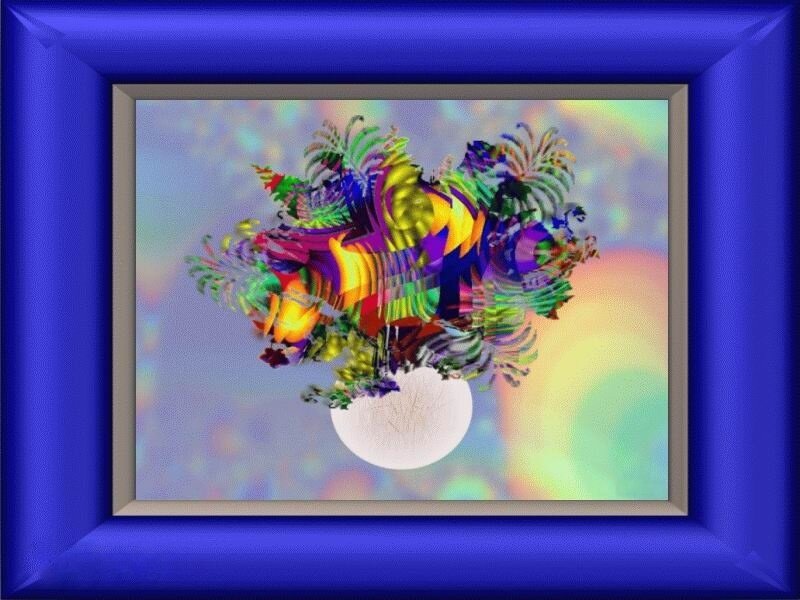 Colorful abstract fractal art