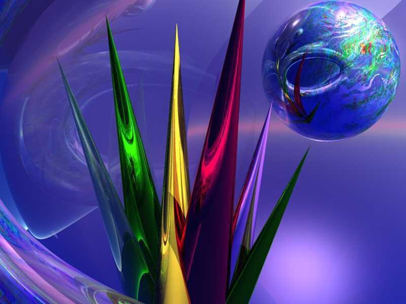 Colorful abstract fractal art
