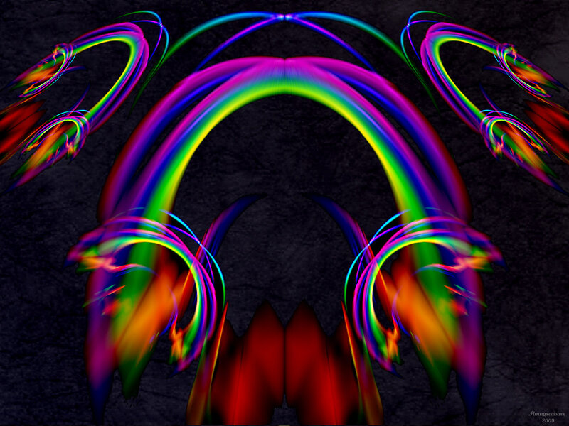 Colorful abstract fractal art