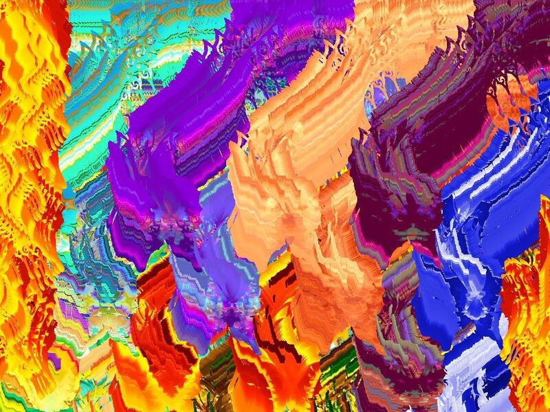 Colorful abstract fractal art