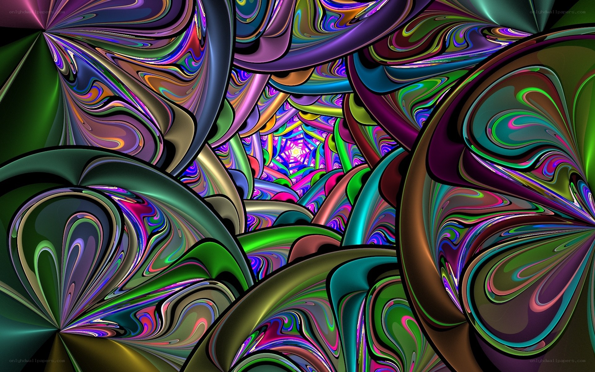 Colorful abstract fractal art