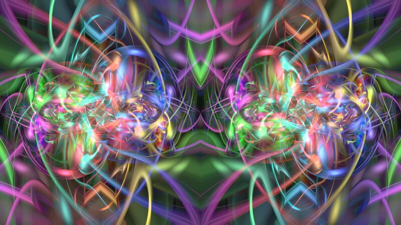 colorful abstract fractal art