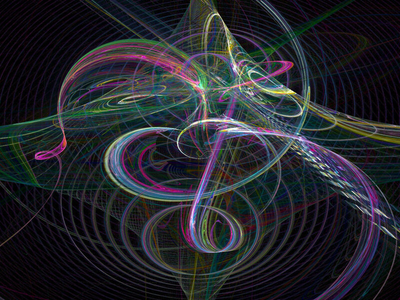 colorful abstract fractal art