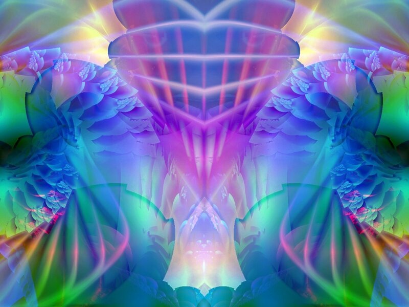 Colorful abstract fractal art