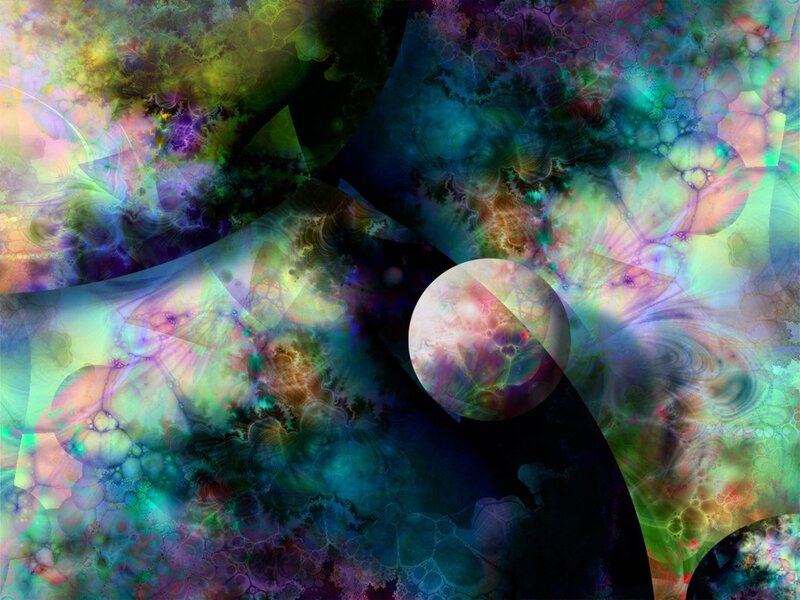 colorful abstract fractal art