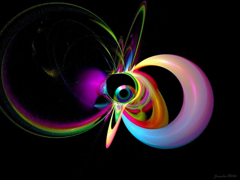 Colorful abstract fractal art